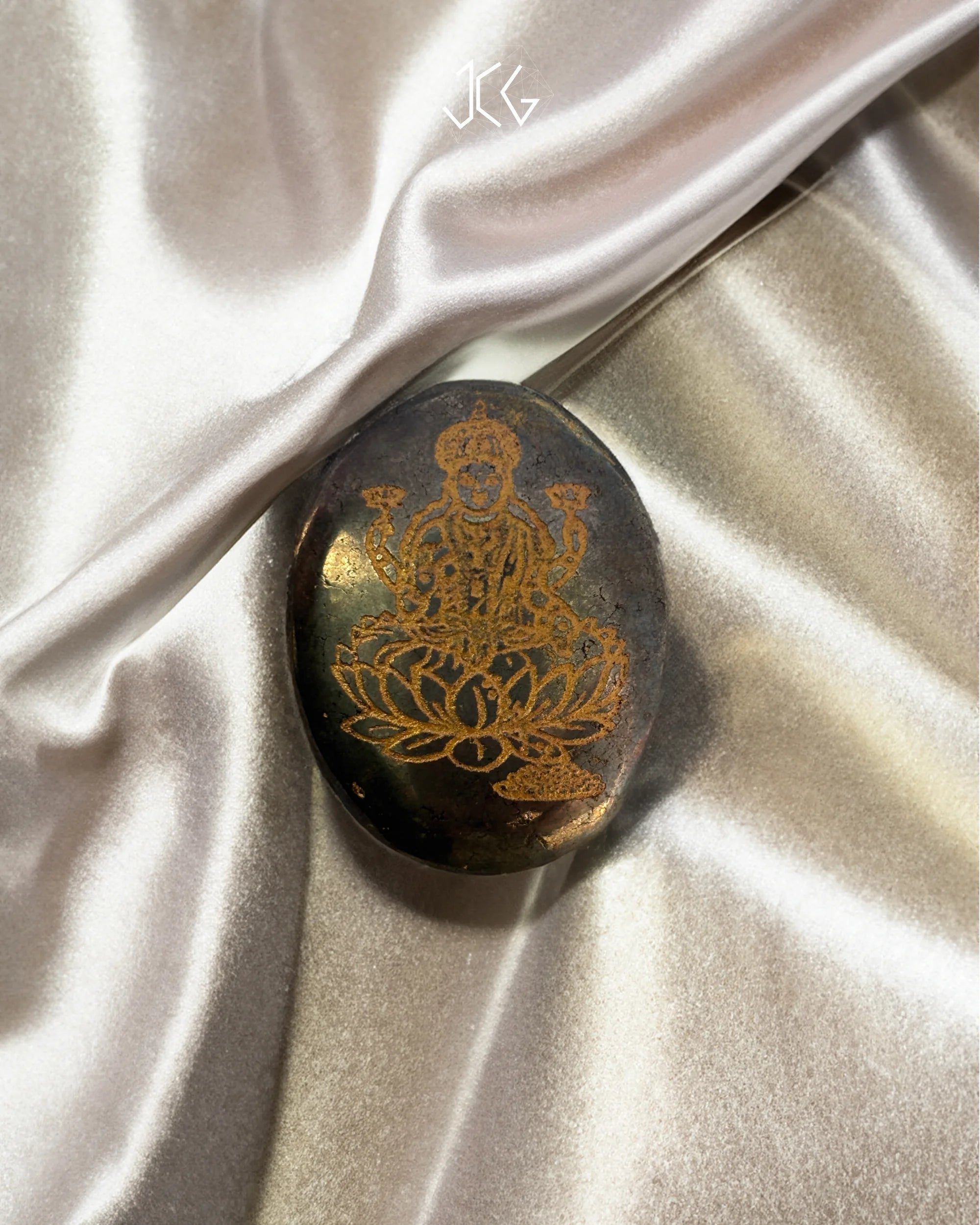 Pyrite Laxmi Zibu Coin - Jaipur Crystal Gems